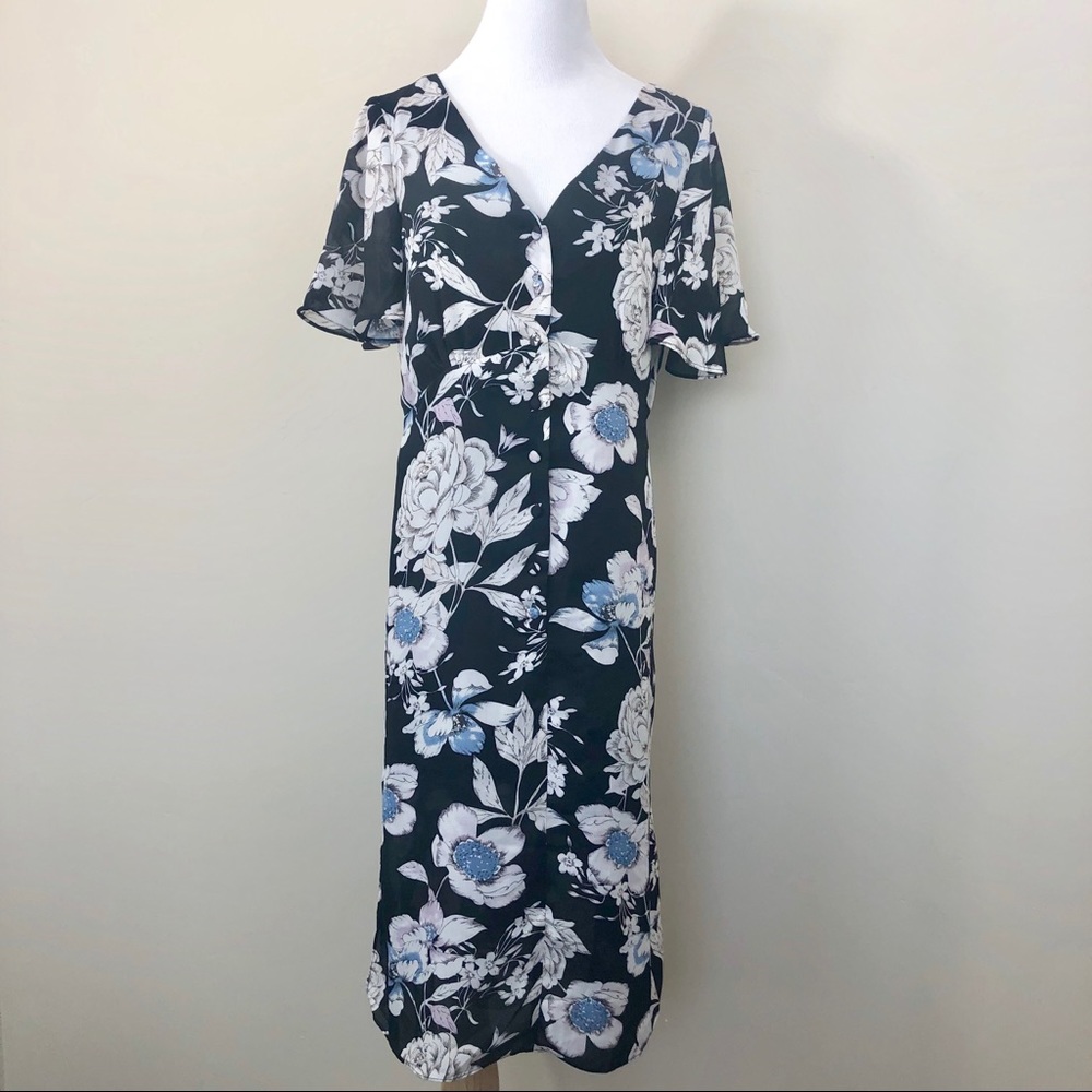 ❌SOLD❌Style London Floral Tie Back Dress - Picture 1 of 8